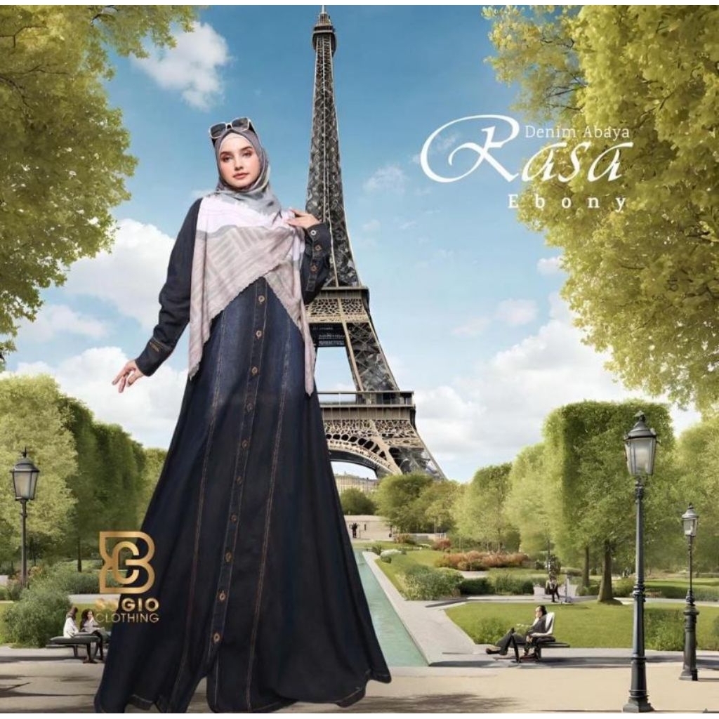 RASA DENIM (gamis aja) by bugio.clothing