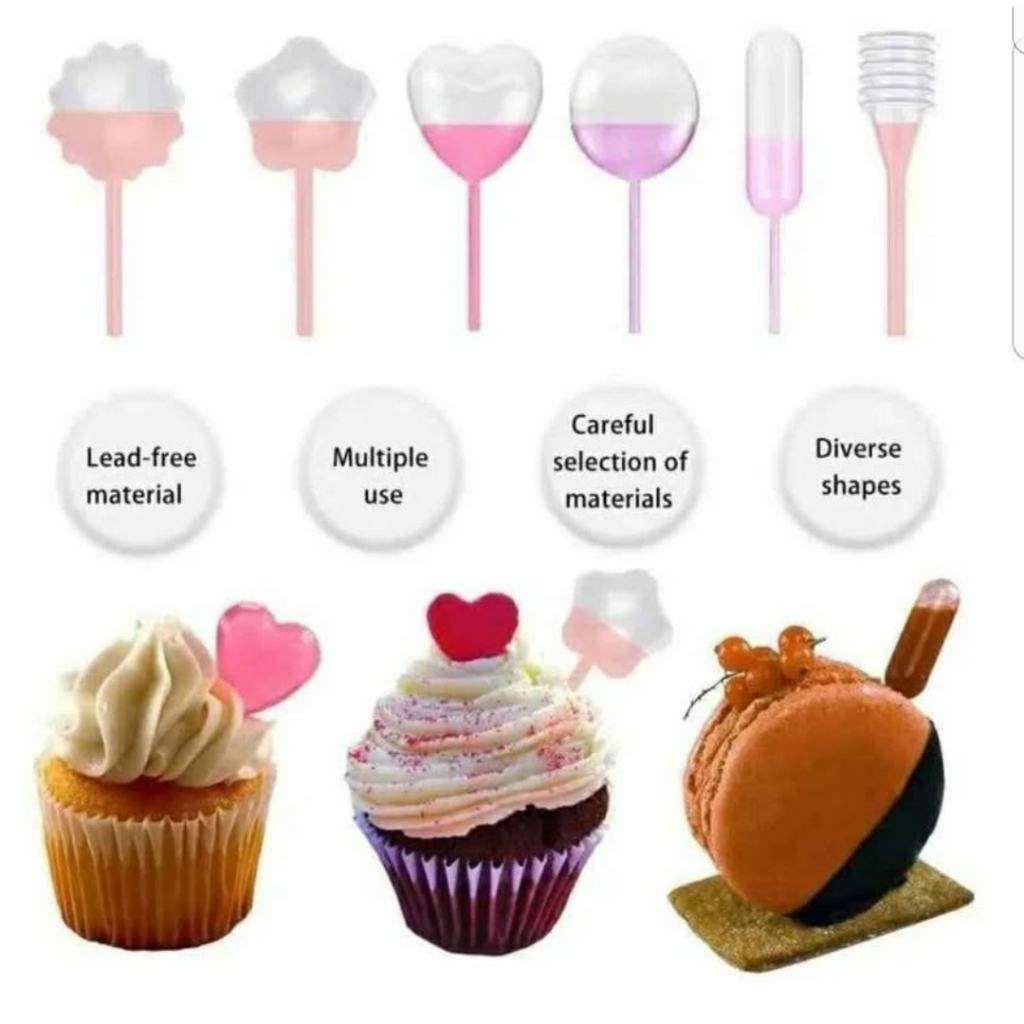 pipet tetes kue / pipet fla puding / pipet dessert kue