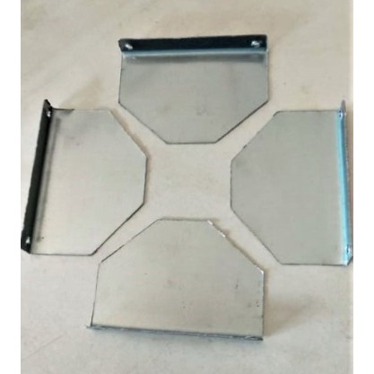 plat roda etalase tatakan roda caster plat roda besi