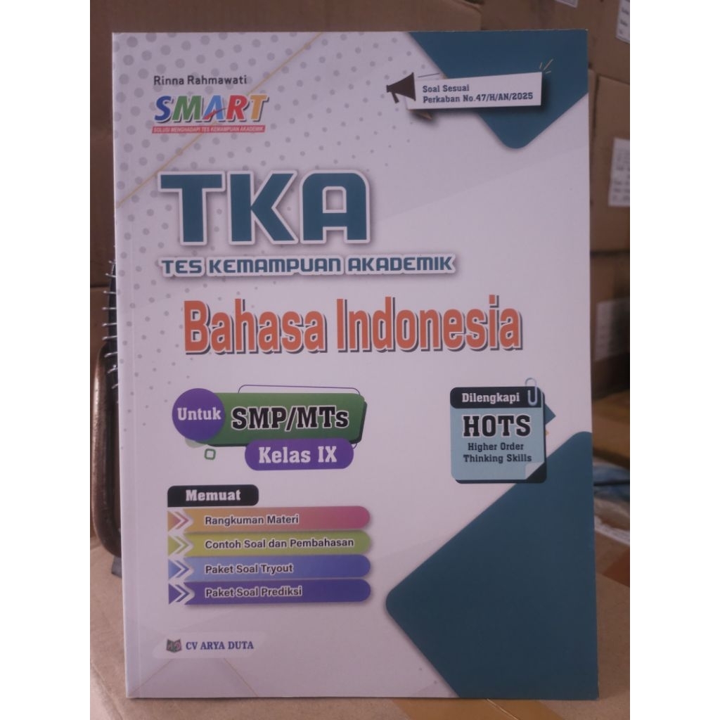Buku TKA (Test Kemampuan Akademik) untuk Kelas 9 SMP/MTs