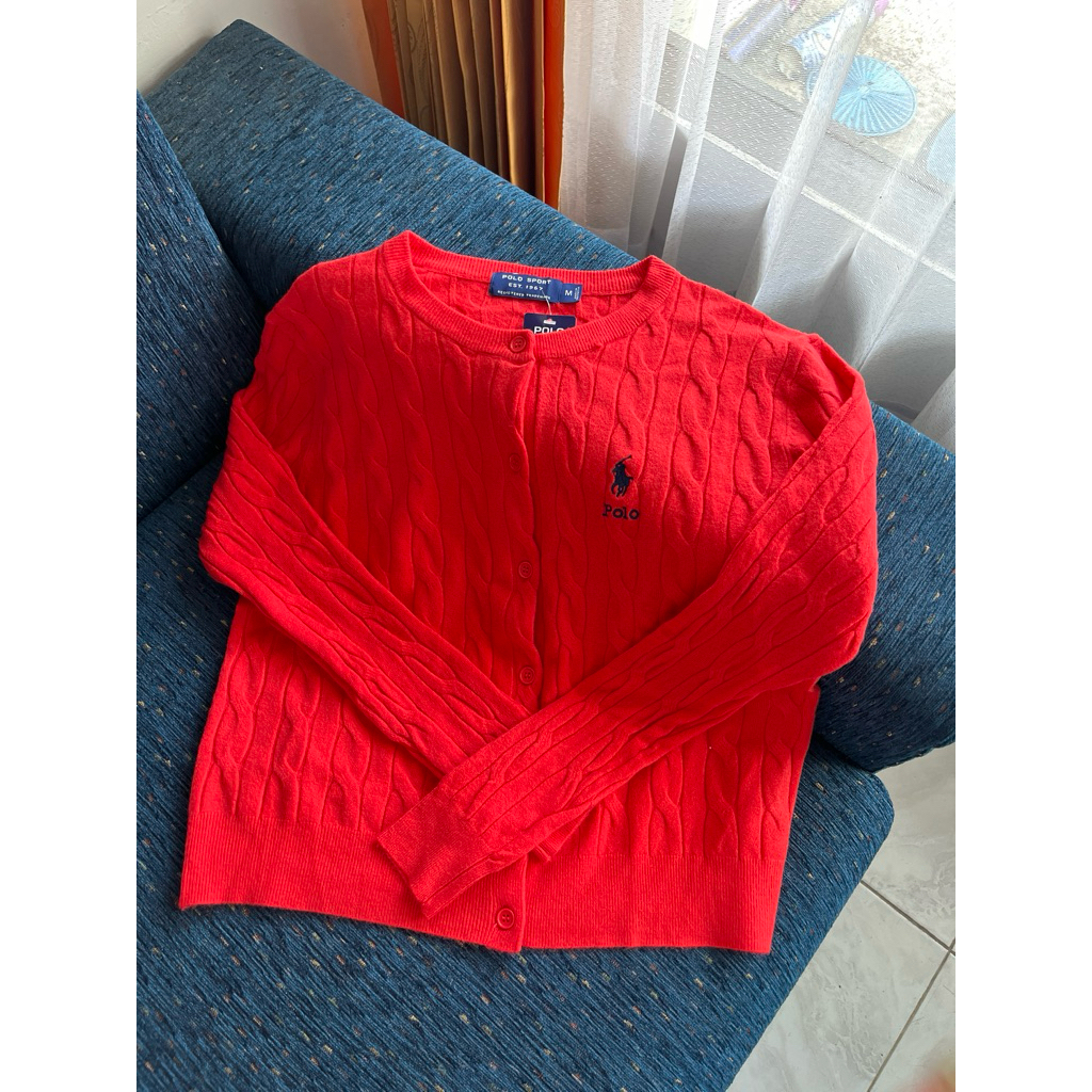 Cardigan Polo Original Merah