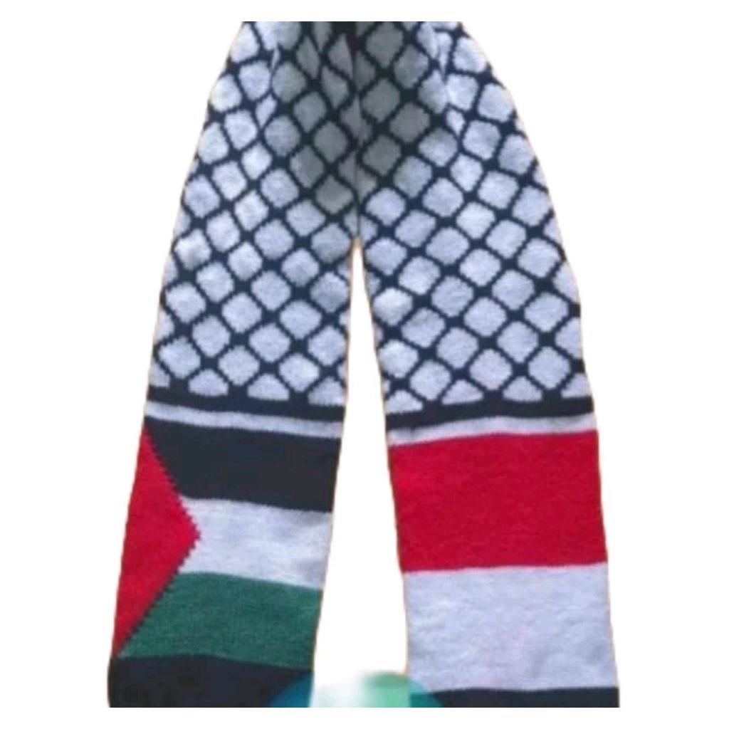 SAL SELENDANG RAJUT BENDERA PALESTINA INDONESIA VIRAL 2025