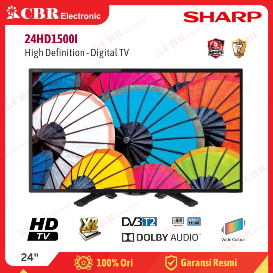 TV SHARP 24inch LED 24HD1500I ( HD Digital TV ) Batam