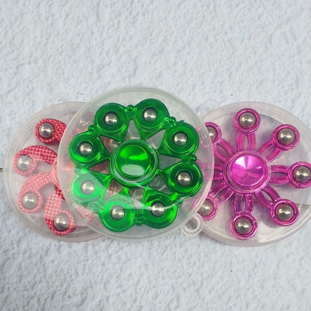 1 Pcs Mainan Spinner Besi Metalik, Spinner Popit
