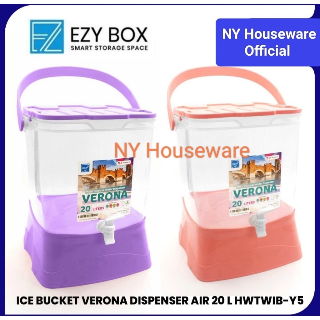 [NY] Ezy Ice Bucket Verona 20 Liter / Dispenser Air 20 Liter Verona / Tempat air  Minum 20 Liter