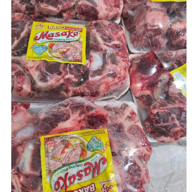 Tulang iga gondrong frozen 1 kg/iga gondrong 1 kg + bumbu /iga gondrong sapi premium 1 kg/ iga sapi 