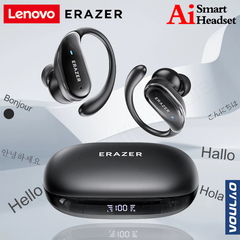 Lenovo ERAZER XT80PRO Original True Wireless Bluetooth V5.4 In-Ear TWS Headset terjemahan AI
