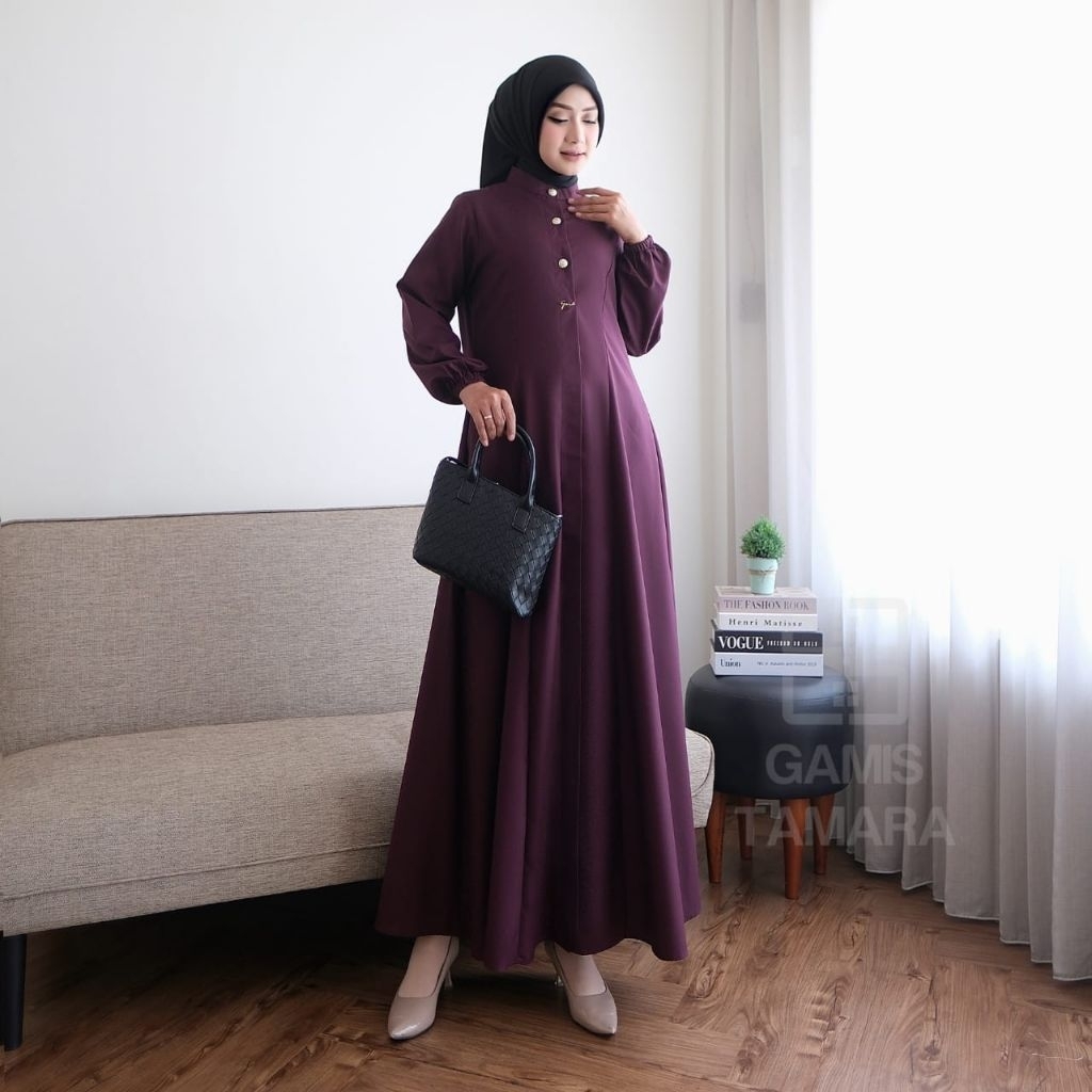 Gamis Toyobo Polos Simpel Premium TAMARA - Guzel