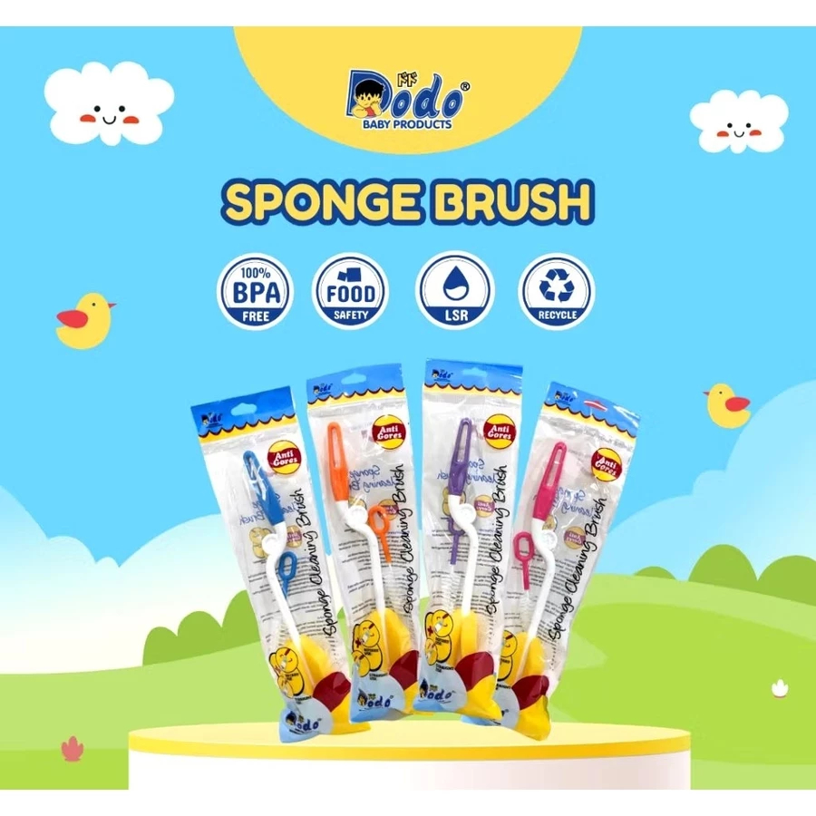 Dodo sponge dan sikat pembersih botol dot susu