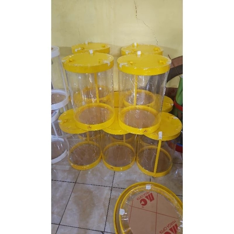 Tabung Auqarium Es Buah 20 Liter D25 t45 full TUTUP WARNA