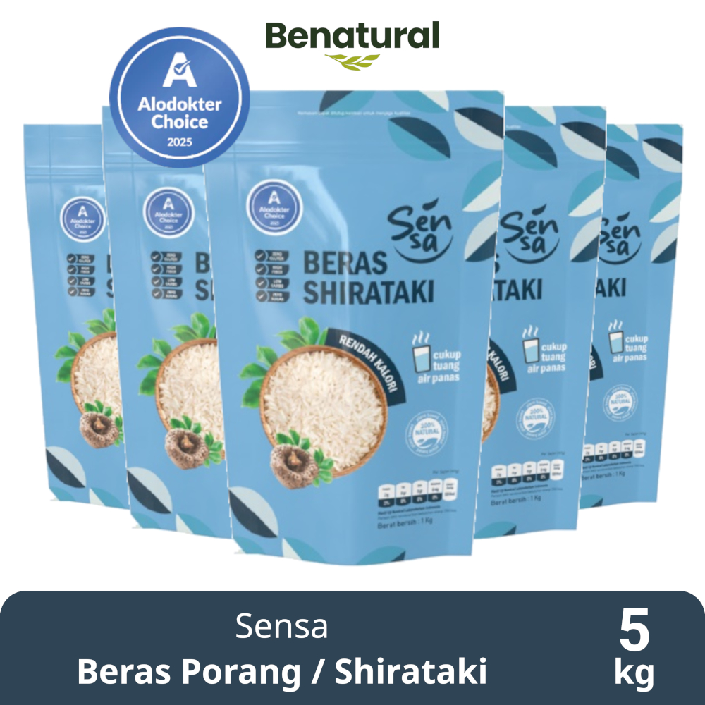 Sensa Beras Shirataki 5kg - Porang / Konjac Rice