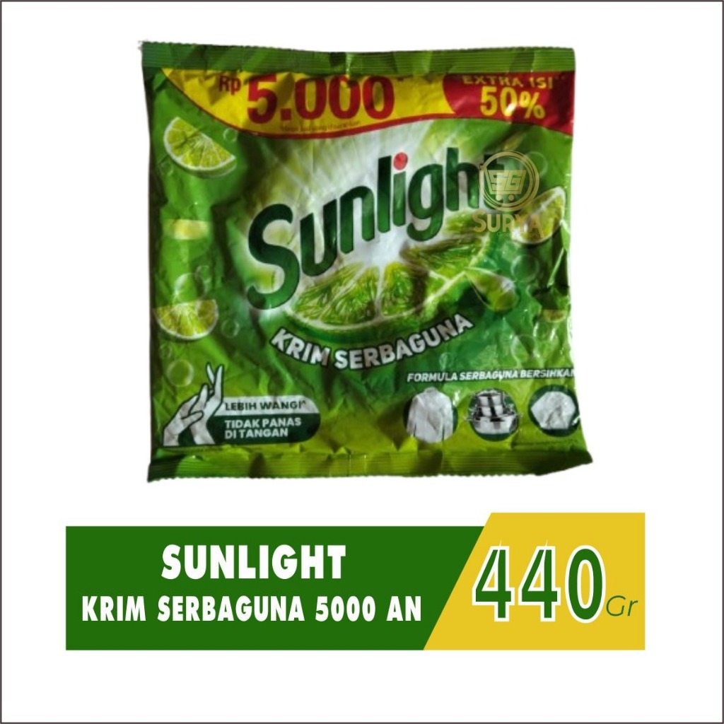 Sunlight Cream Colek Kemasan 440gr 5000 [SACHET]