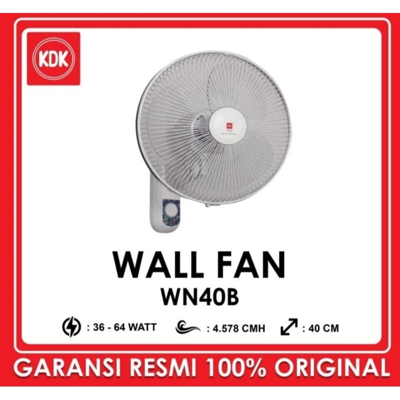 KDK WN40B Wall Fan / Kipas Angin Dinding KDK WN-40B 16 inch