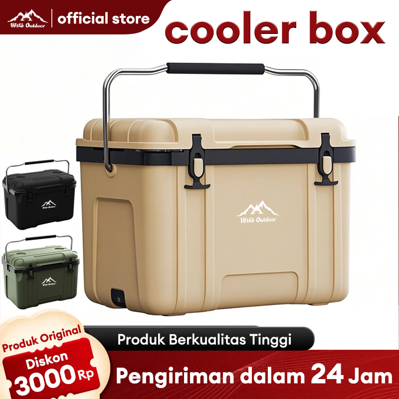WTHB Outdoor Cooler Box 40L pendingin box es batu tahan lama Box Es Container Pendingin Kotak Beku T