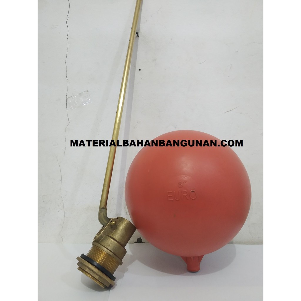 Pelampung Bola PVC Tangki Kuningan 2 inch Tandon Toren Manual Otomatis 2 inch Floating Valve Kuninga