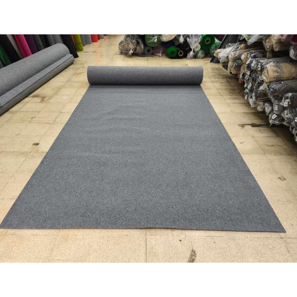 KARPET BLUDRU BENTLEY L3 {Lebar 3m} Uk 3m x 3m Karpet Non Woven - GREY