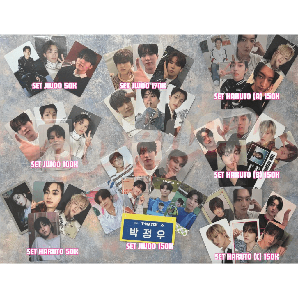 [READY BUNDLING TAKEALL] TREASURE JEONGWOO HARUTO OFFICIAL POB PHOTOCARD LUCKY DRAW MD