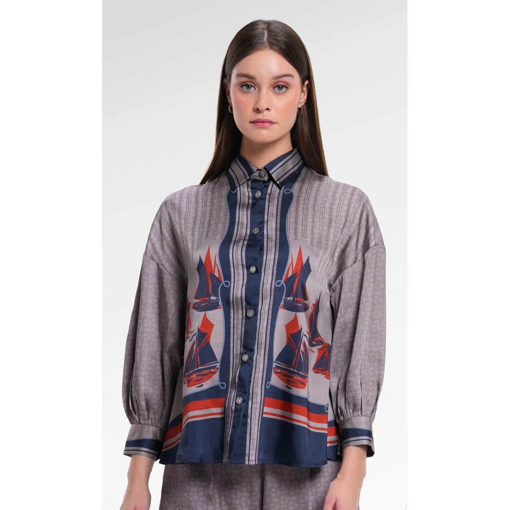 (NEW) TERBARU Benang Jarum Nauticagram Yoke Shirt S