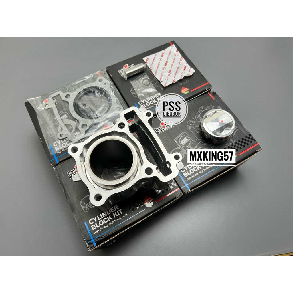 BLOK SEHER MOTO 1 MX KING VIXION NVL VIXION  NVA R15 V2 UKURAN 57 MM PIN 14 MOTO1 RACING