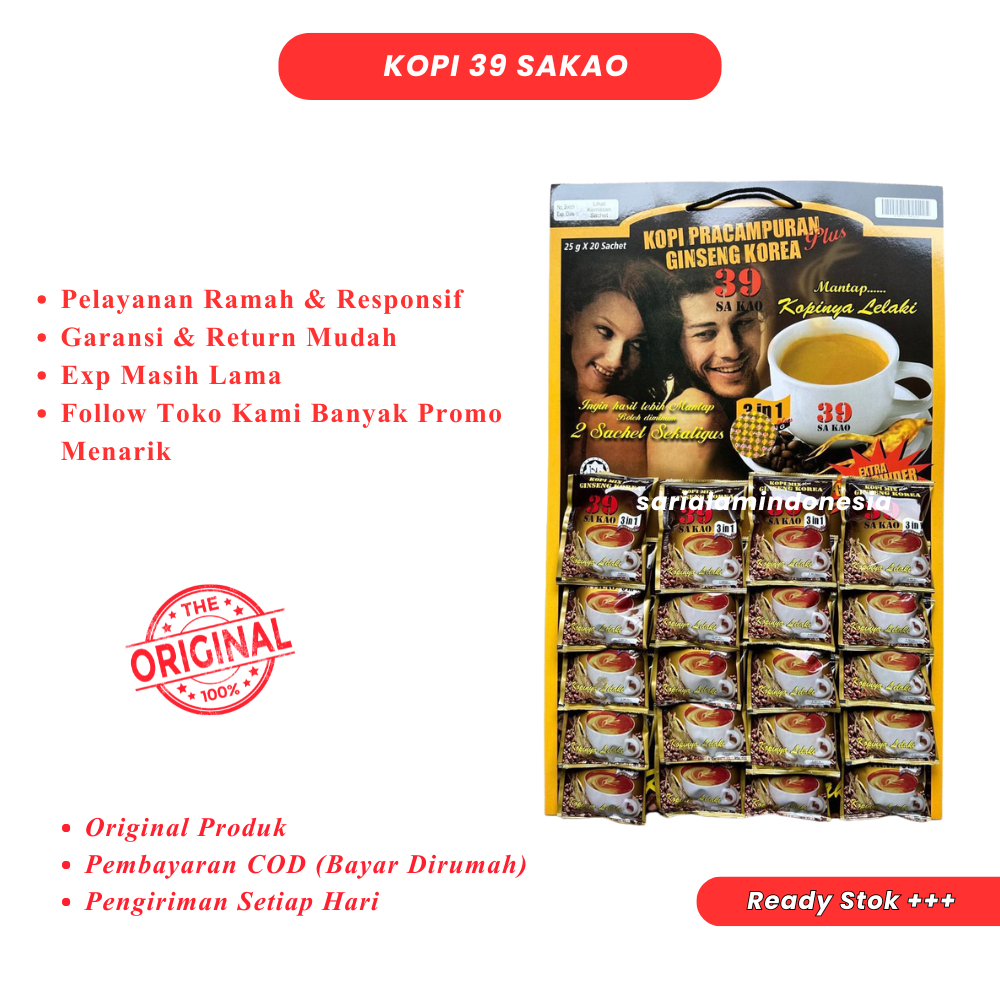 Kopi 39 Korea Papan Original 20 Sachet