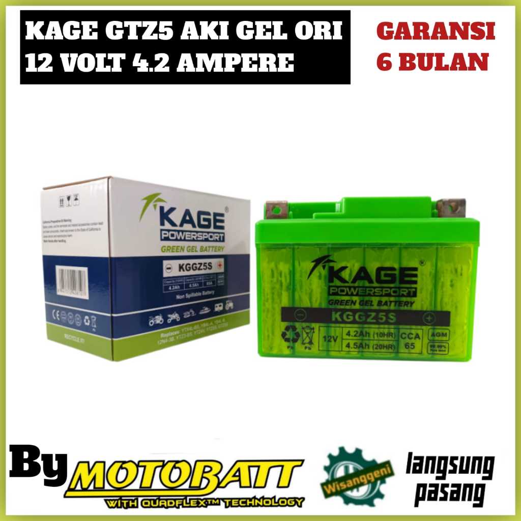 Aki Motor HONDA BEAT FI ESP Street Karbu Mio J G GT Xeon Soul Fino Byson Vixion KAGE GTZ5 Aki GEL By