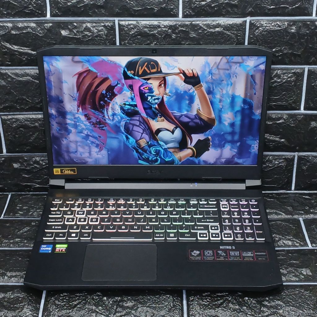 Laptop Gaming Acer Nitro 5 11th Gen Intel Core I7-11800H 16/512GB RTX 3050 144Hz