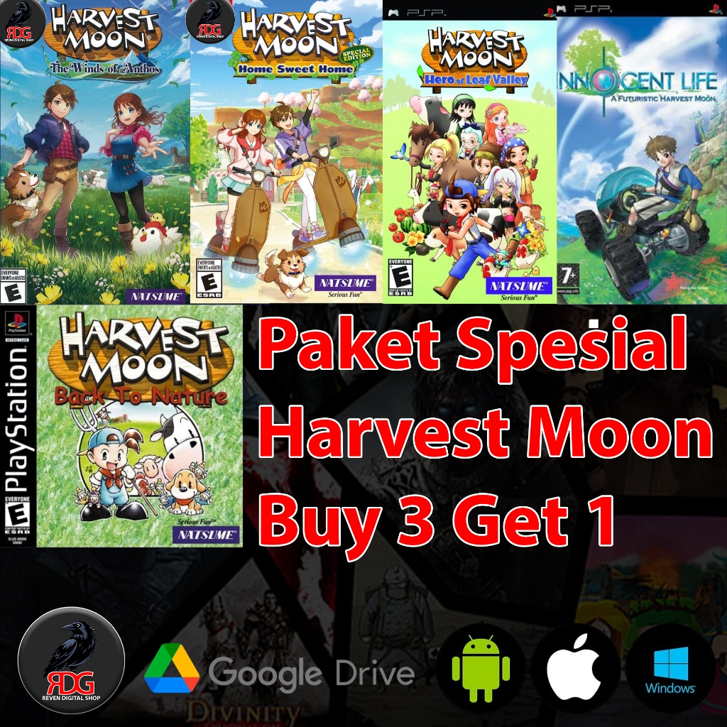 Special Complete Edition Harvest Moon  Buy 3 Get 1 For PC | Android | IOS
