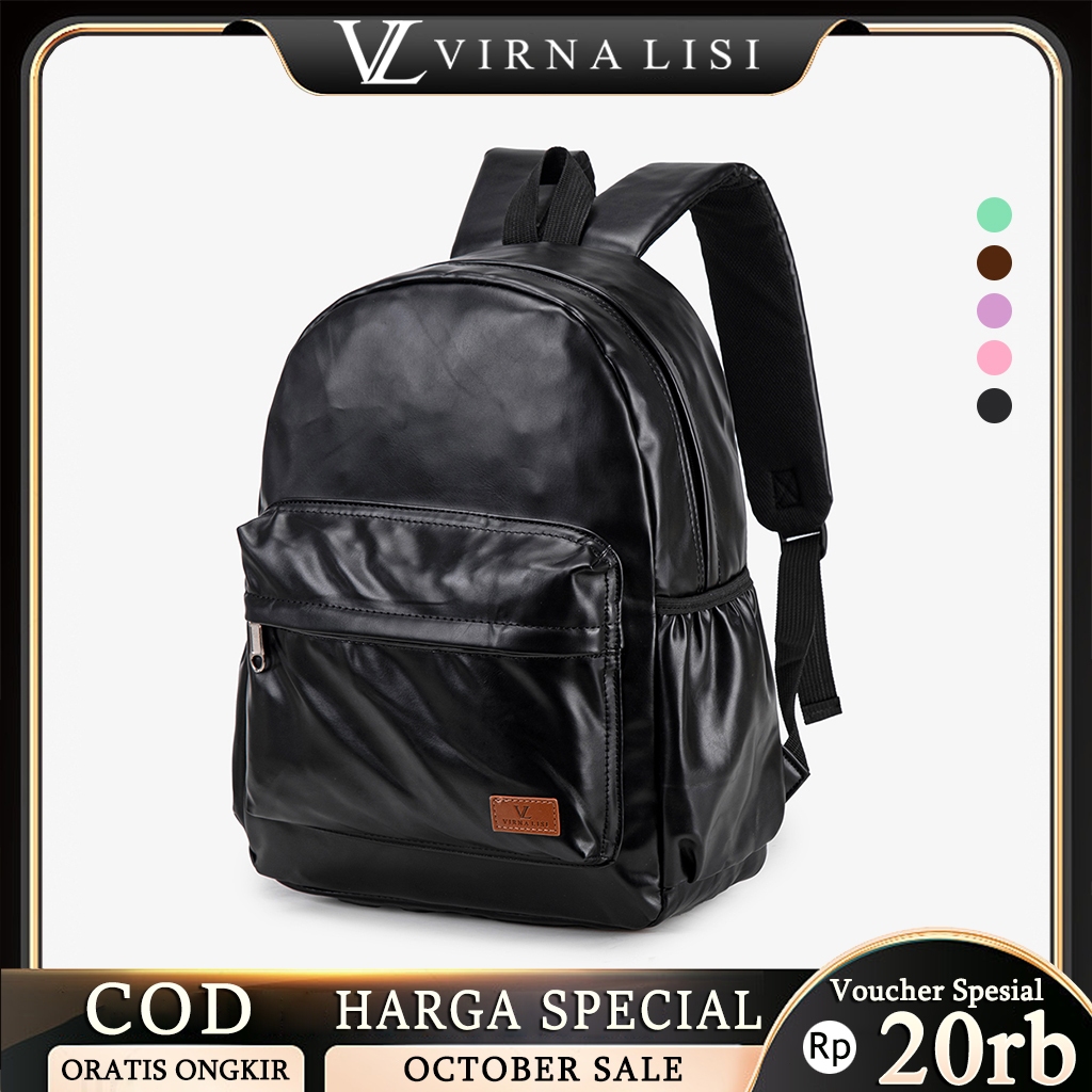 Virnalisi Tas Ransel Tas Punggung Backpack Pria Wanita, Muat Laptop, Stylish untuk Kerja, Kuliah & T