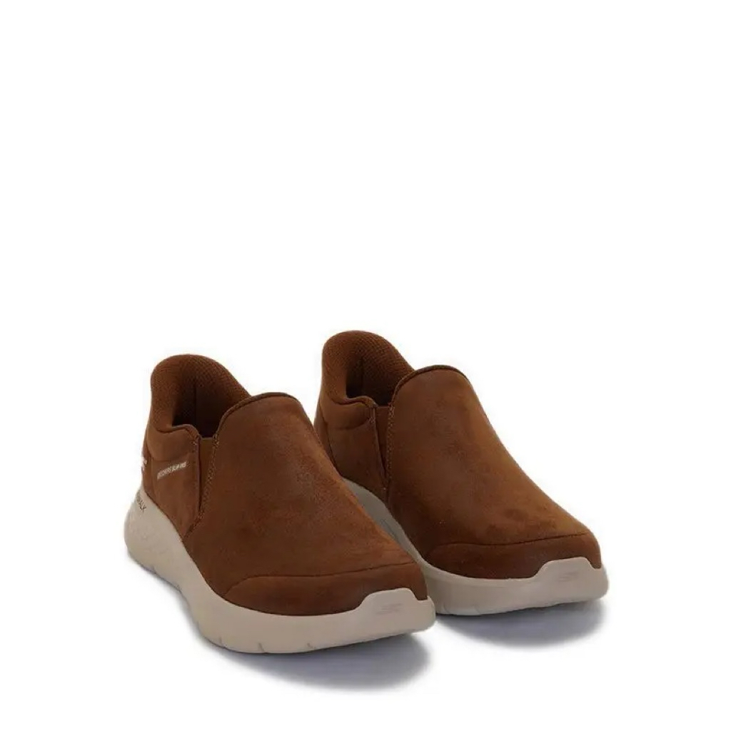 SKECHERS SLIP INS GO WALK FLEX MEN’S WALKING SHOES - BROWN SEPATU CASUAL PRIA SKECHERS COKLAT