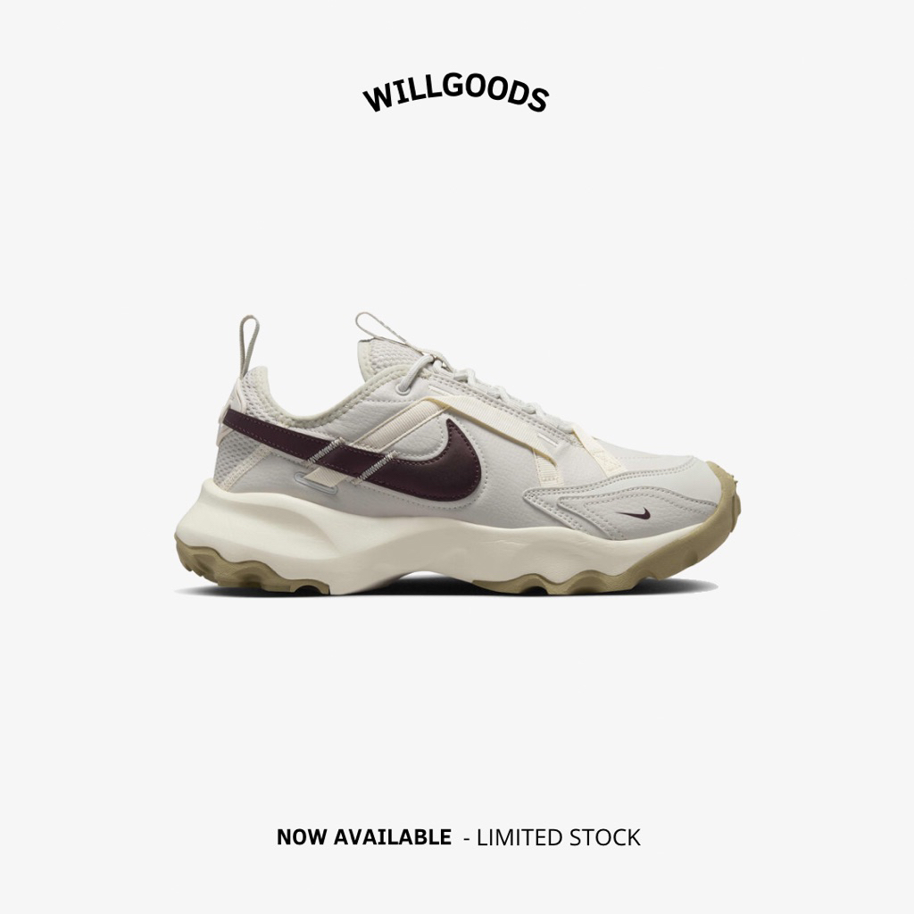 Nike TC 7900 Light Bone Burgundy Crush Women Original Resmi