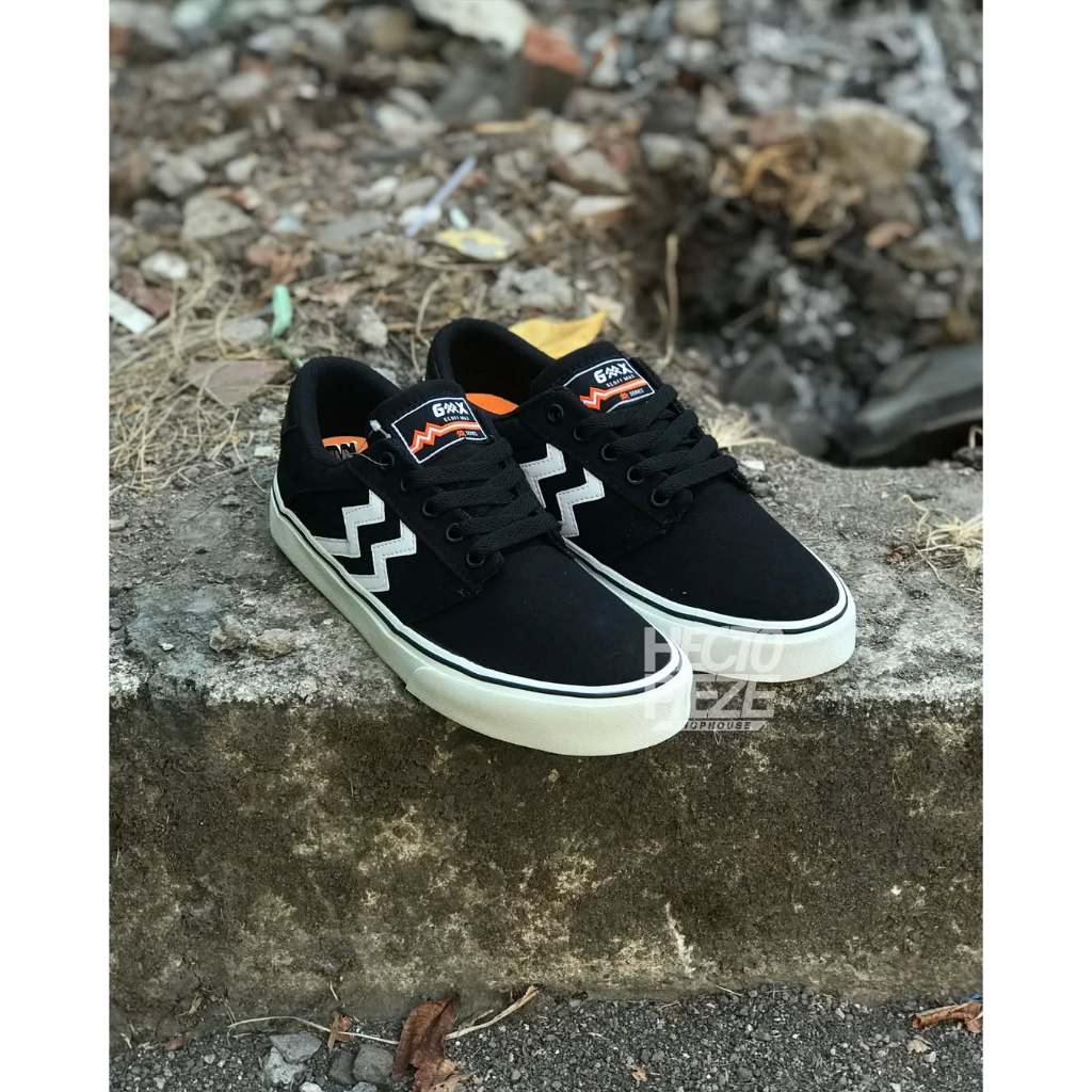 Geoff Max - Gavin Black White STZ | Sepatu Sneakers