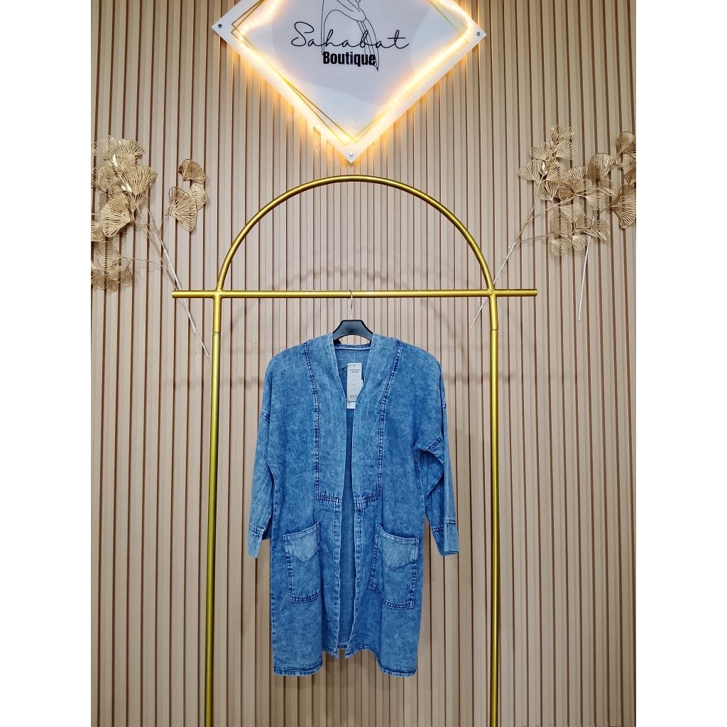 Kardigan Jeans Wanita/Outer Jeans Wanita/Kardigan Outer Jeans/Blezer Jeans Wanita