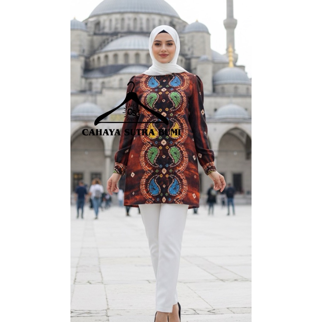 TUNIK PAISLEY / TUNIK JUMPUTAN / JUMPUTAN PALEMBANG
