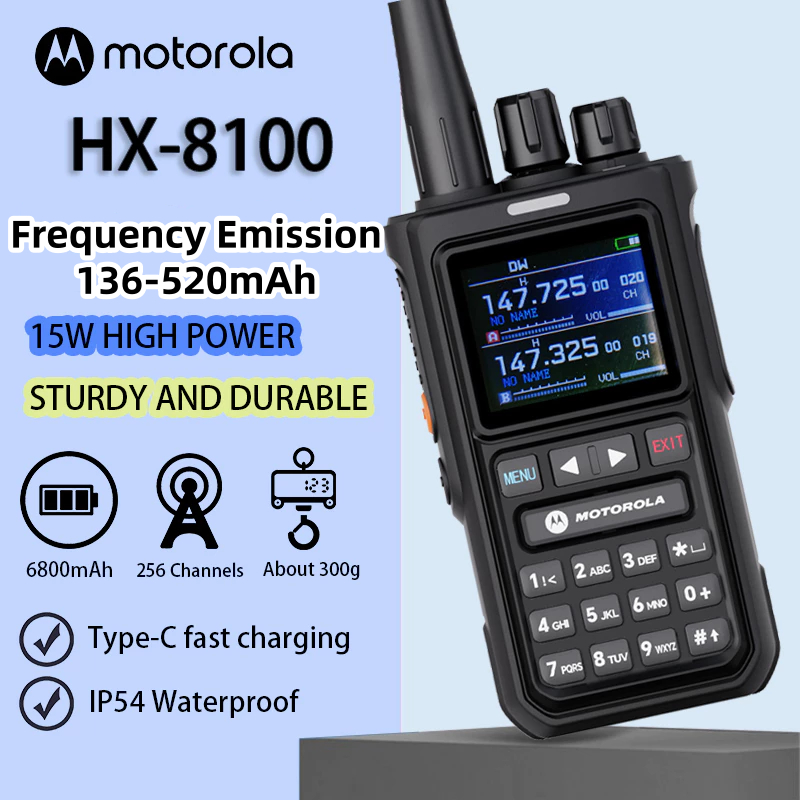 Electro_Xpress Ht Jarak Jauh Lkie Talkie 30Km Hx-8100 15W Hh Power 6800Mah Hh Capacity 256 S