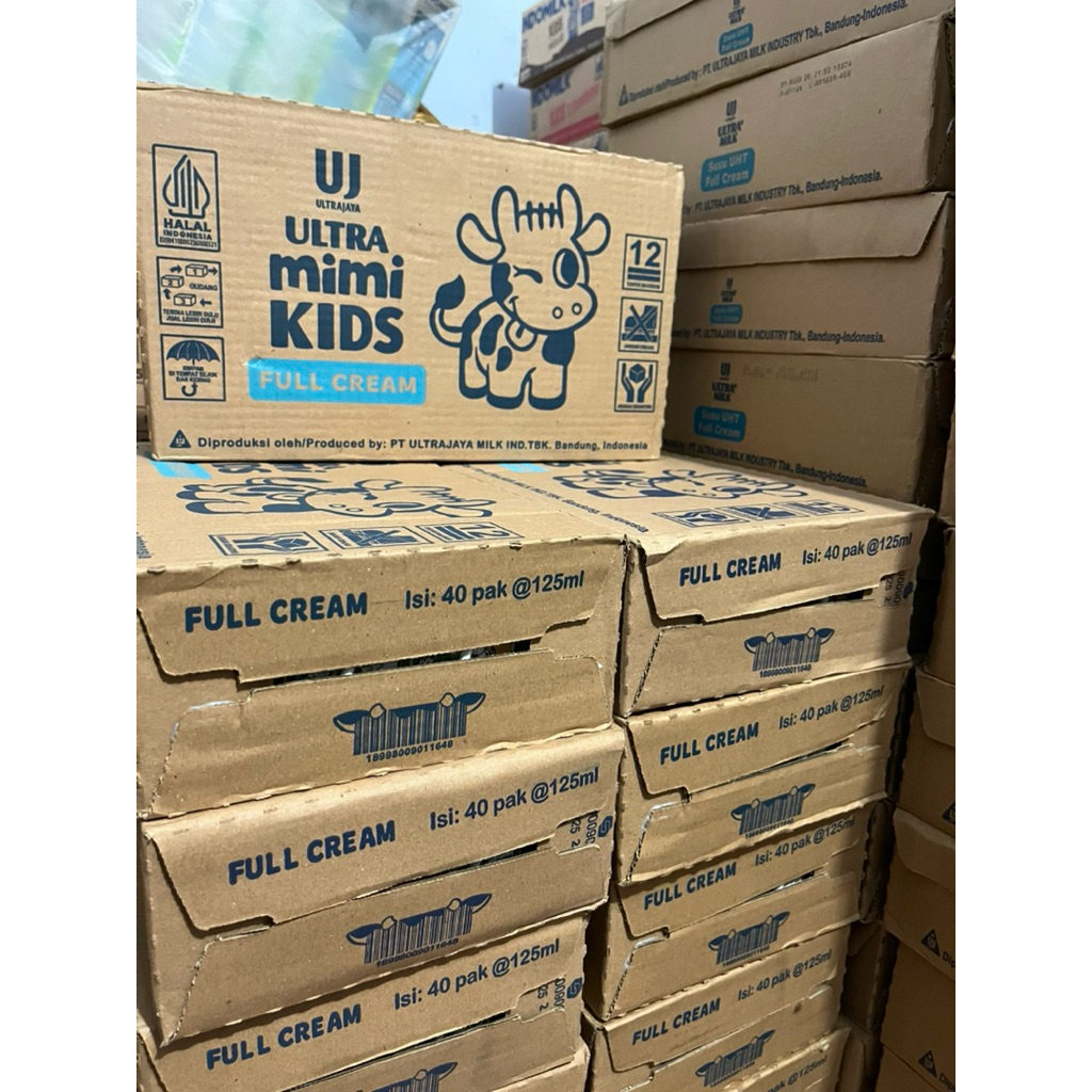 ULTRA MIMI Susu UHT 125ml Fullcream 1 karton (40pcs)