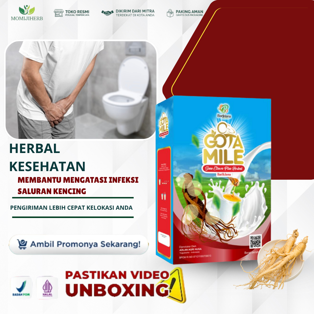 Susu Etawa Gotamile - Untuk Atasi Sakit Kencing, Sakit Buang Air Kecil, Kencing Darah, Infeksi Salur