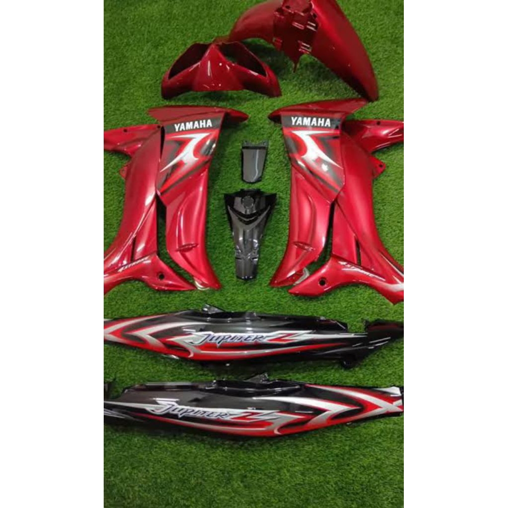 Bodi/kap Jupiter Z New Burhan Fullset Model merah Cover Body Yamaha Jupiter Z New Burhan