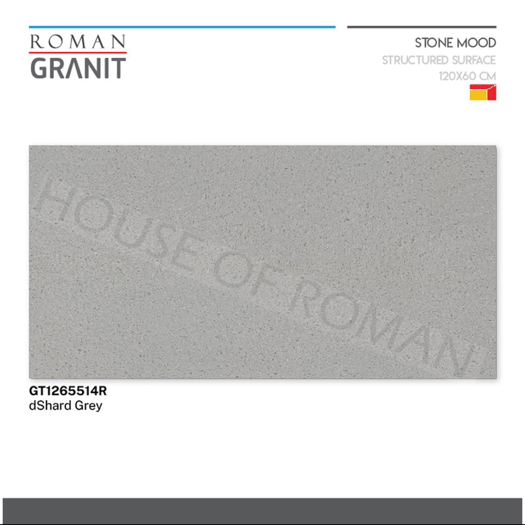 Roman Granit 60x120 dShard Grey GT1265514R/Granit 120x60 Garasi Permukaan Kasar/Roman Granit Carport
