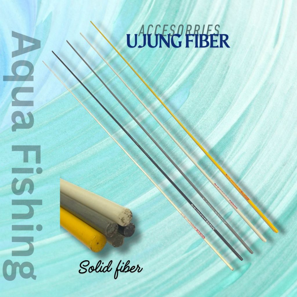 AQUAFISHING Ujung Pucuk Joran Pancing Fiber Solid Lentur