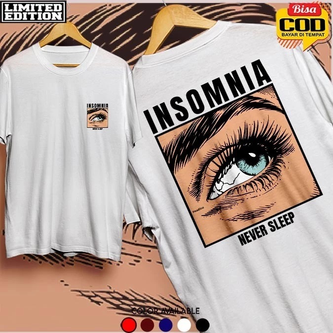 KAOS INSOMNIA KAOS DISTRO INSOMNIA PRIA WANITA