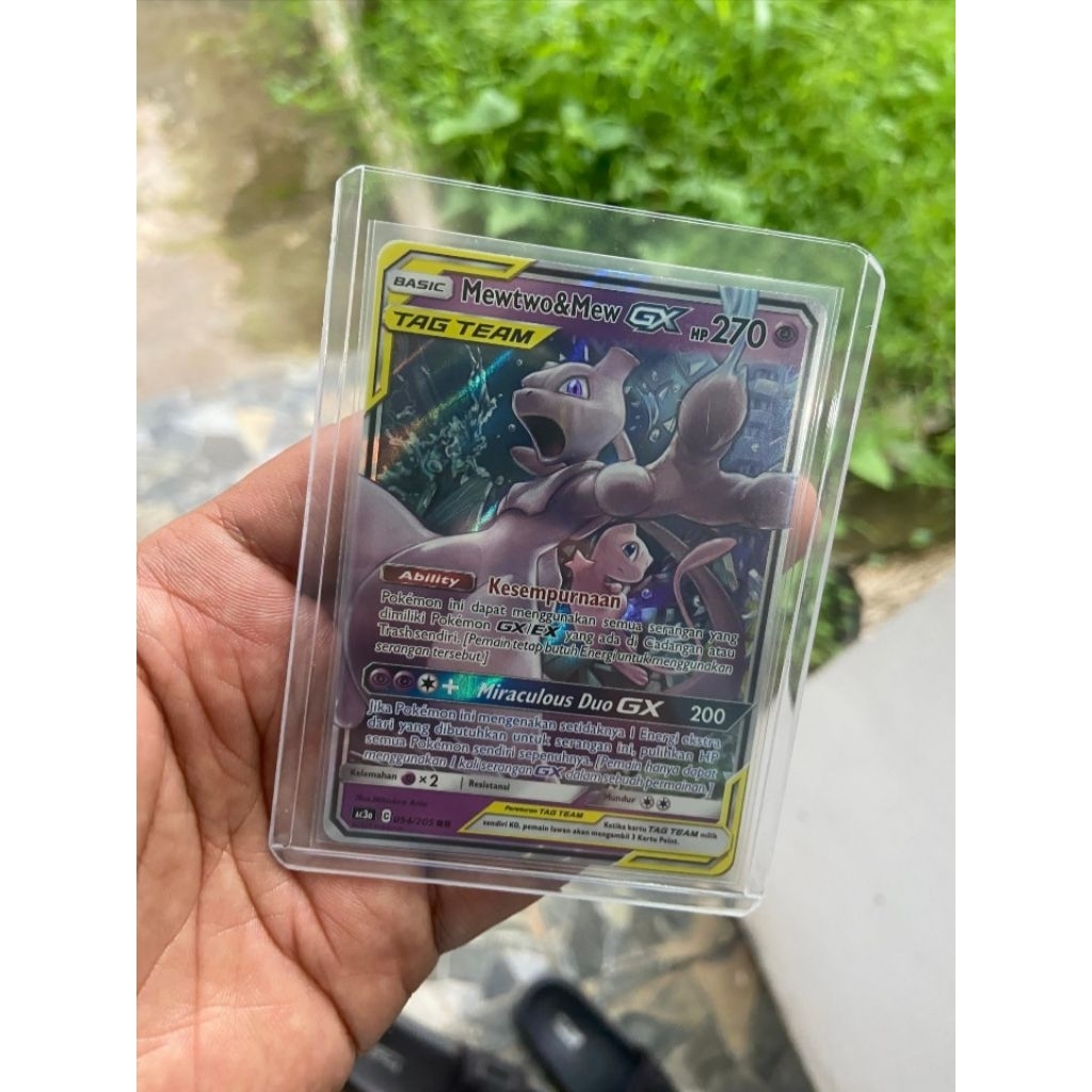 Kartu pokemon mewtwo mew Gx tag team A