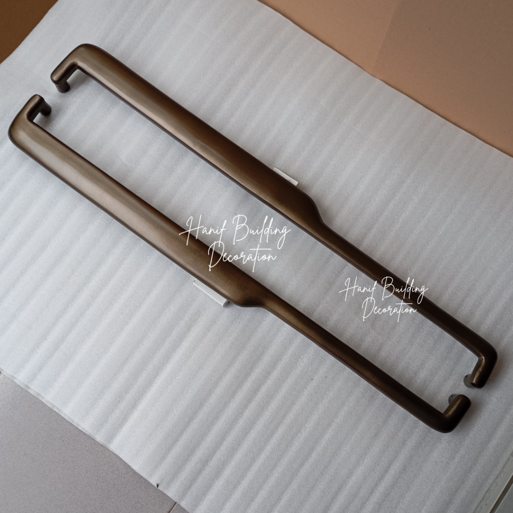Handle Pintu Kuningan Pull Handle Minimalis Mewah Panjang 100 cm