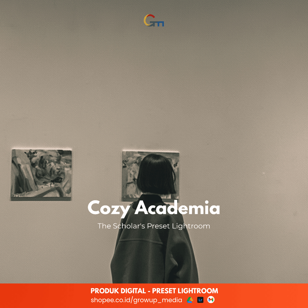 Preset Lightroom Moody Brown | The Scholar's Preset | Filter Dark Academia Aesthetic