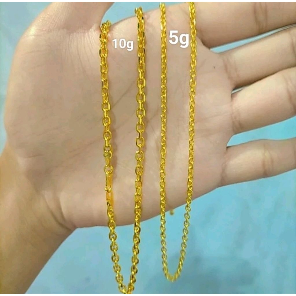 Perhiasan Lapis Emas 24k Set motif Medan (bisa disepuh). pjng 45cm