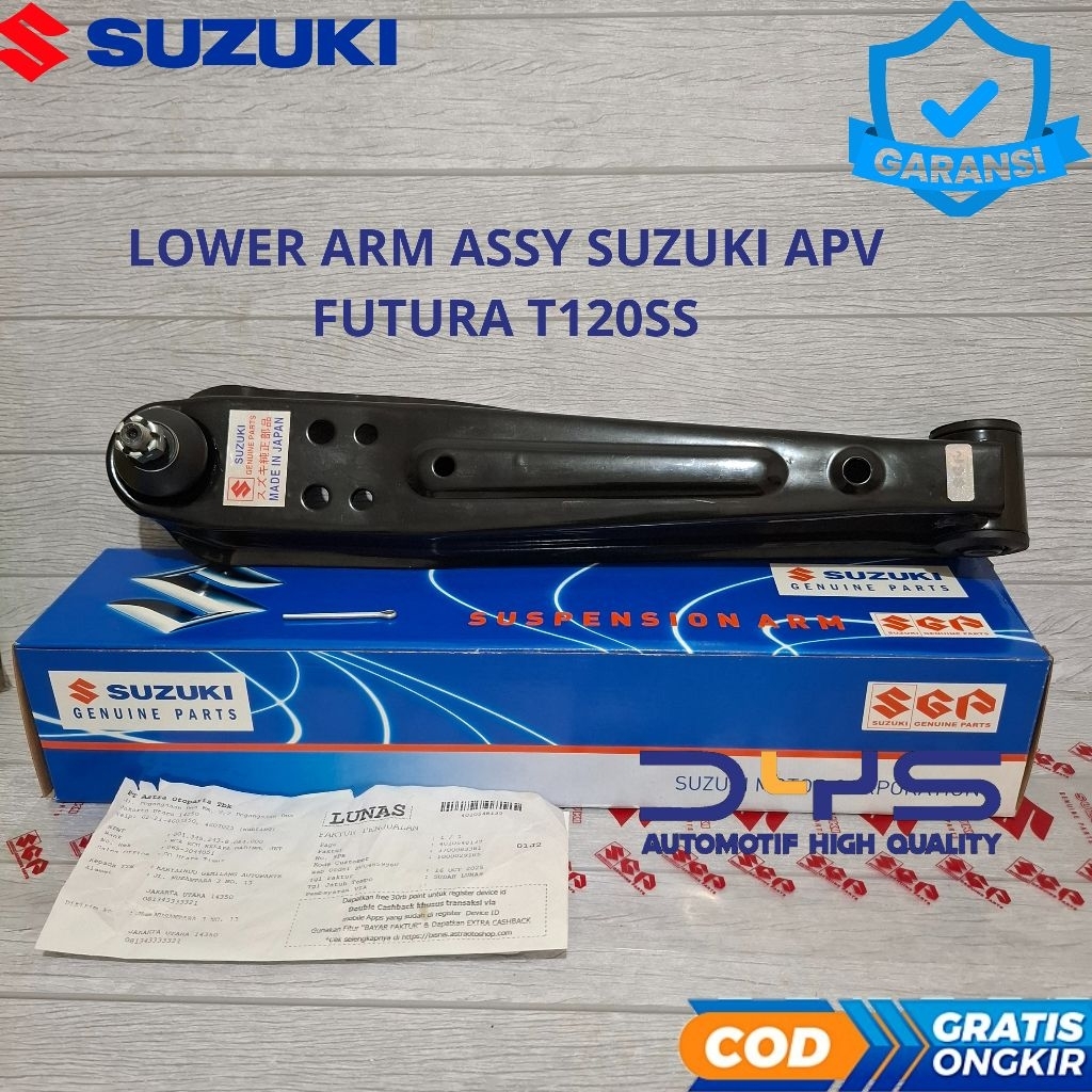 LOWER ARM ASSY BALL JOINT APV T120 FUTURA CARRY 1.5 SAYAP BAWAH MEREK SUZUKI JAPAN ASLI / ORIGINAL