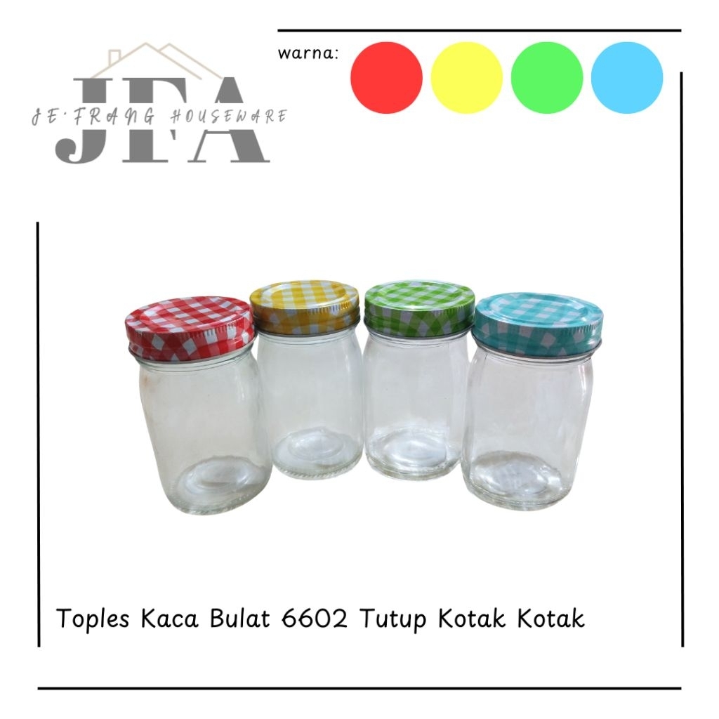 TOPLES KACA 6602 TUTUP KOTAK KOTAK / TOPLES KACA BULAT / TOPLES KACA TUTUP / TOPLES KACA / TOPLES SA