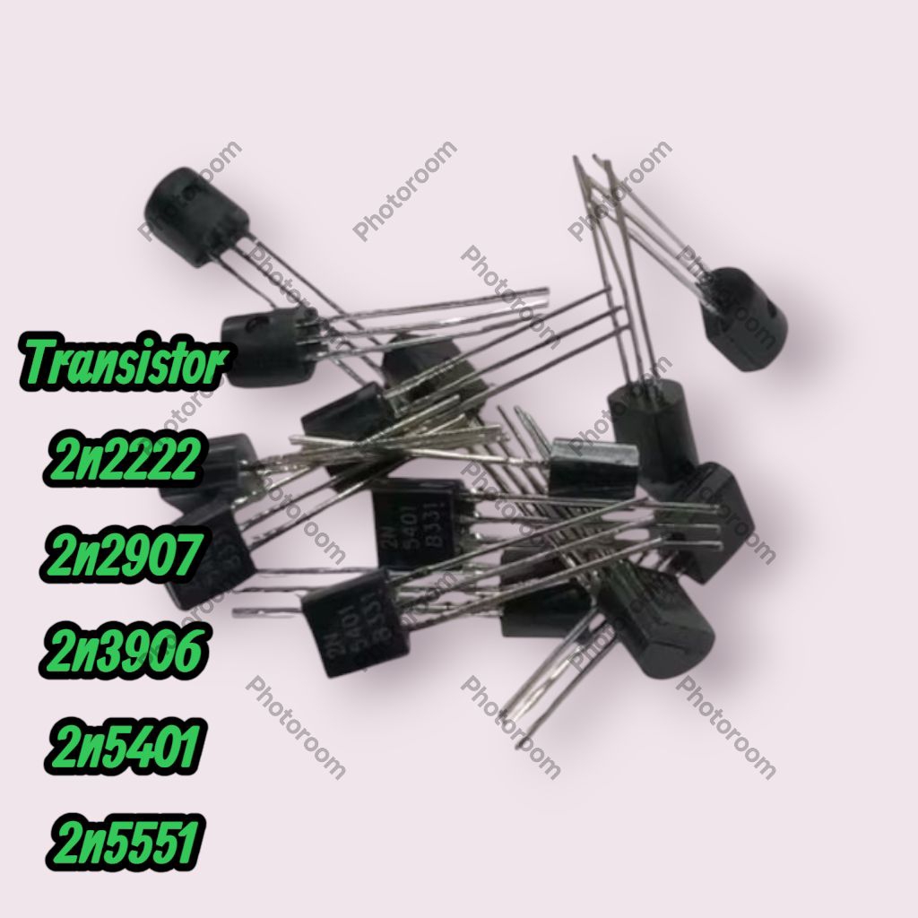 transistor type 2n2222,transistor 2n2907,transistor 2n3906,transistor 2n5401,transistor 2n5551