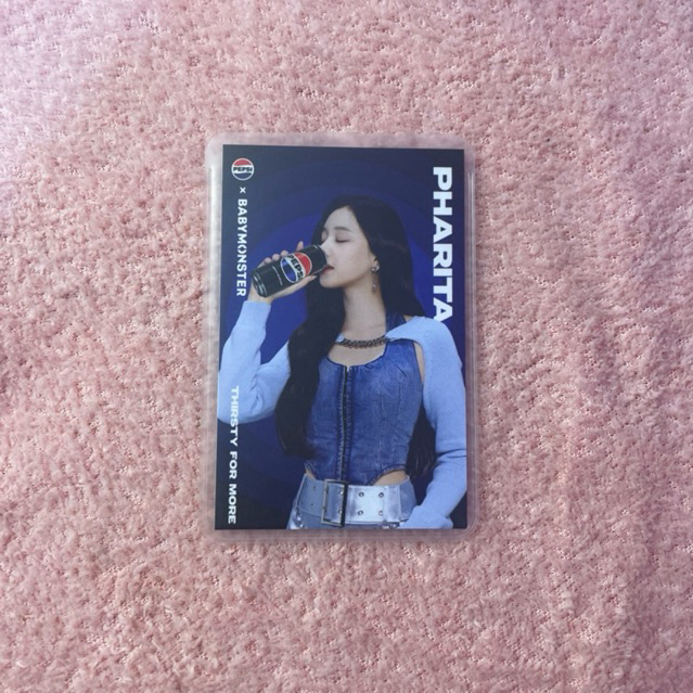 photocard official pharita babymonster Pepsi