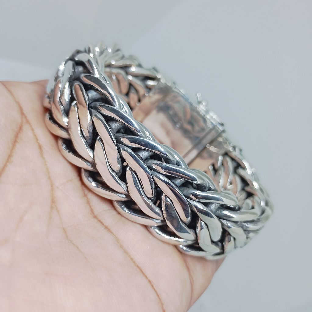 Gelang Pria Rantai Jumbo Perak Silver 925