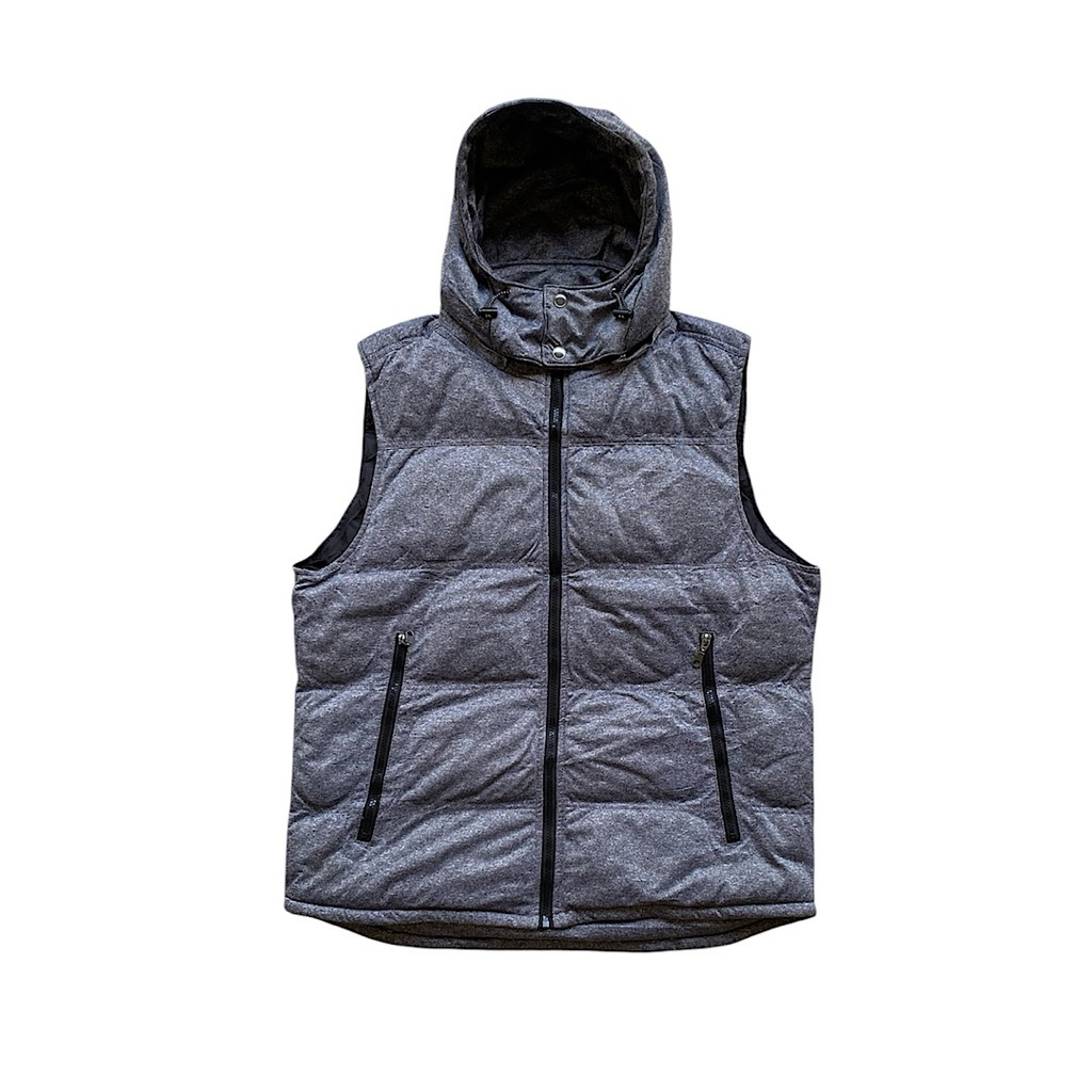 Splendid satisfaction puffer hoodie vest rompi second
